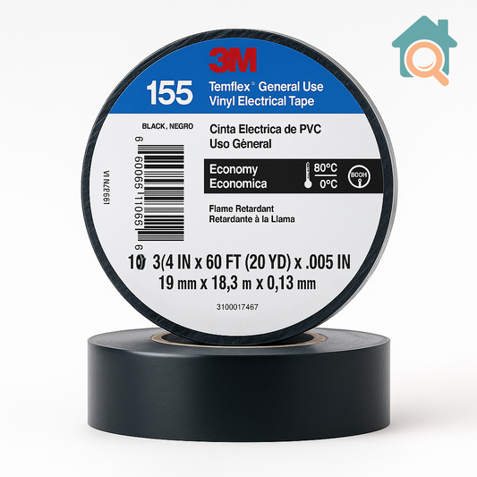 Cinta Aisladora PVC templex 1500 negra 18mmx10m